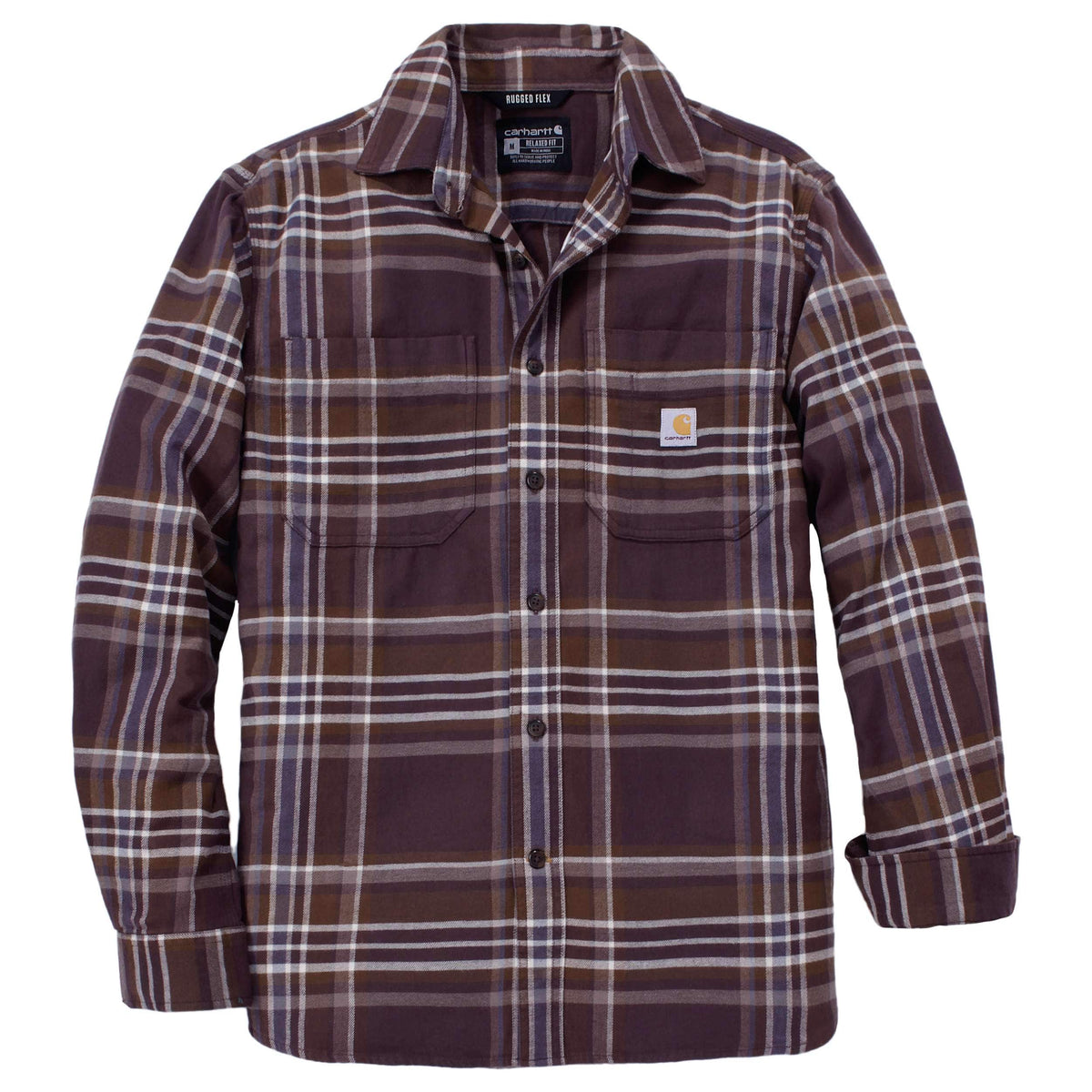Carhartt 107010 Flannel Long-Sleeve Plaid Shirt