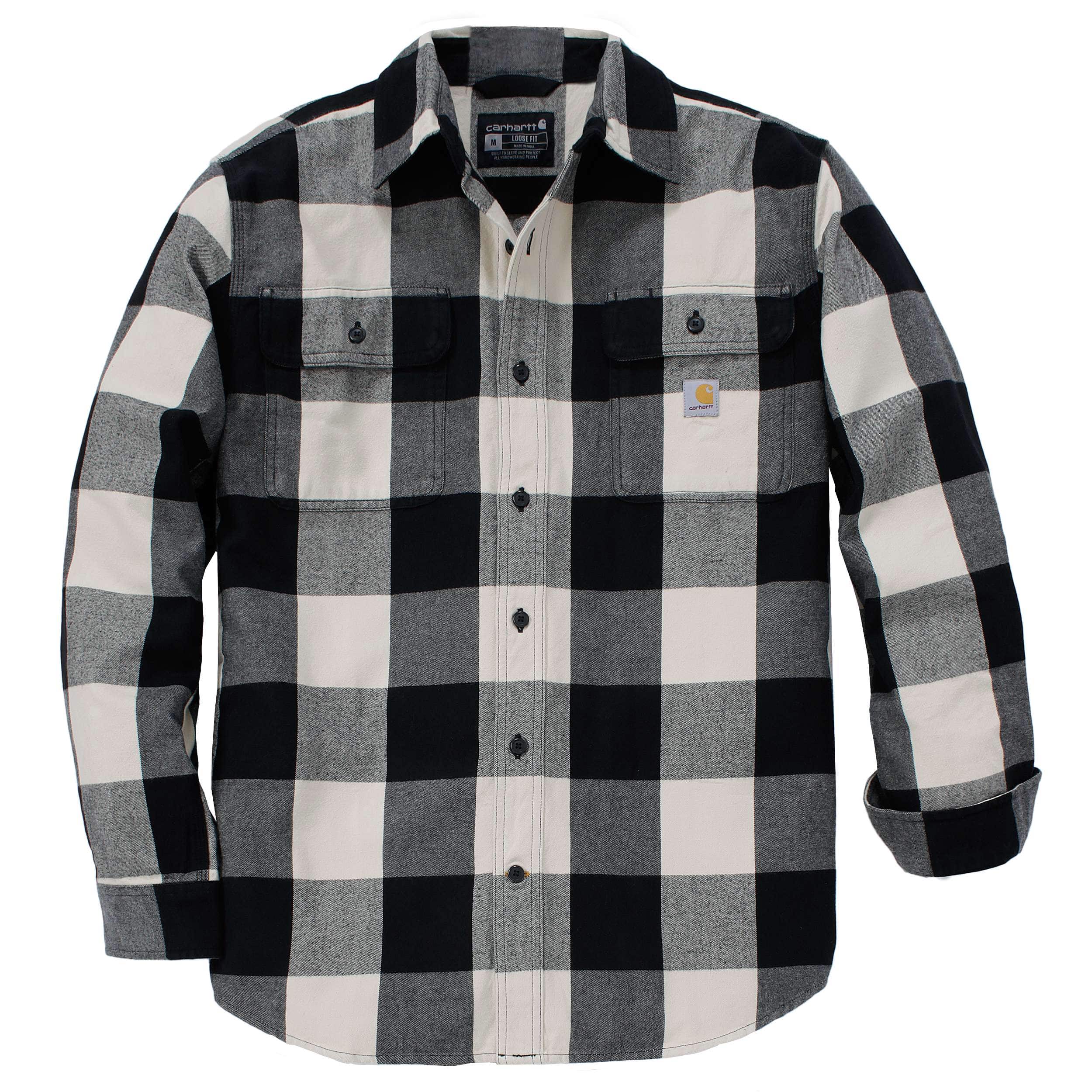 Carhartt 107013 Long-Sleeve Plaid Skjorte produktfoto med tryk