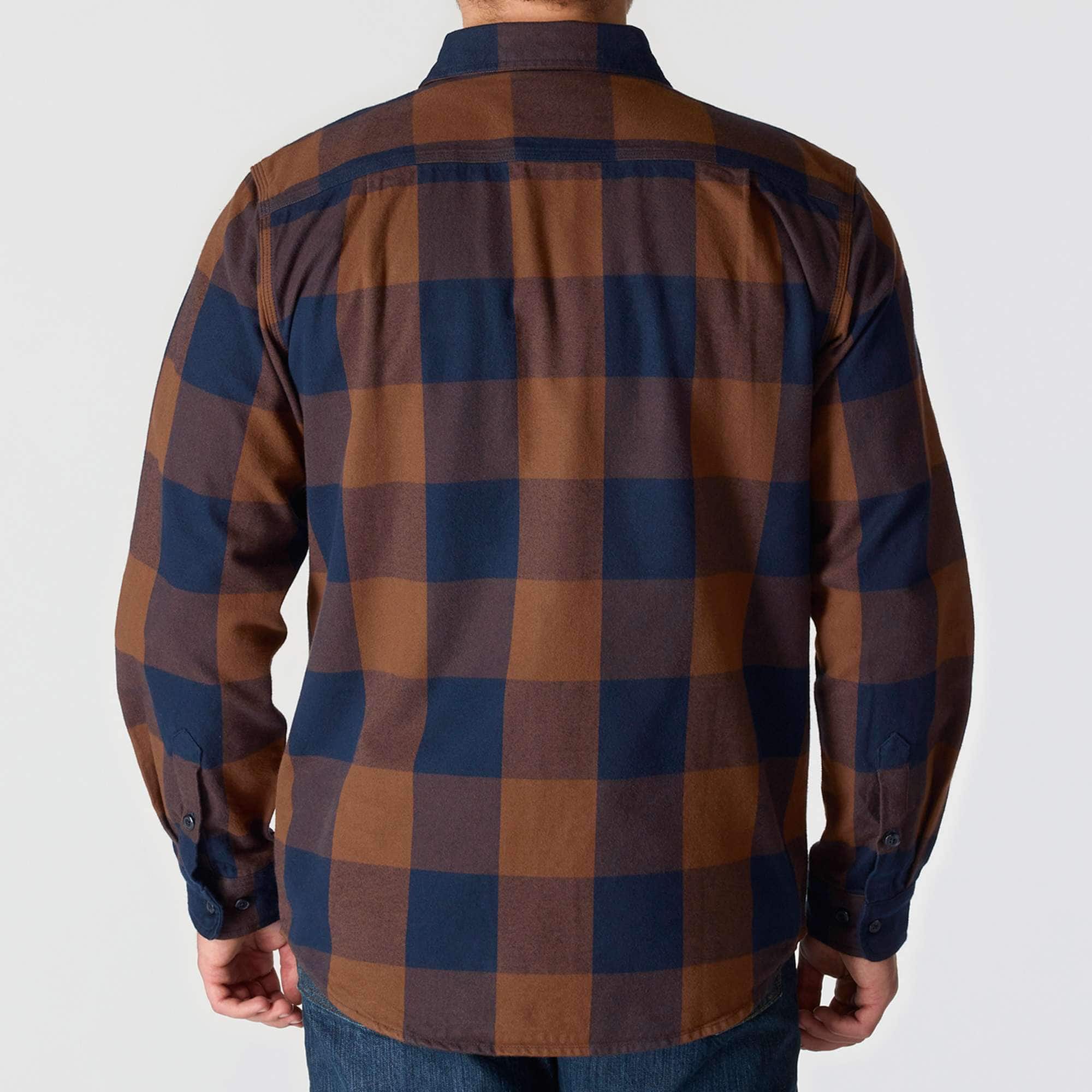 Carhartt 107013 Long-Sleeve Plaid Skjorte produktfoto til broderi