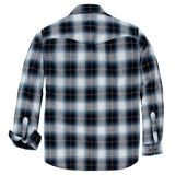 Carhartt 107016 Snap-Front Plaid Skjorte nærbillede med tryk