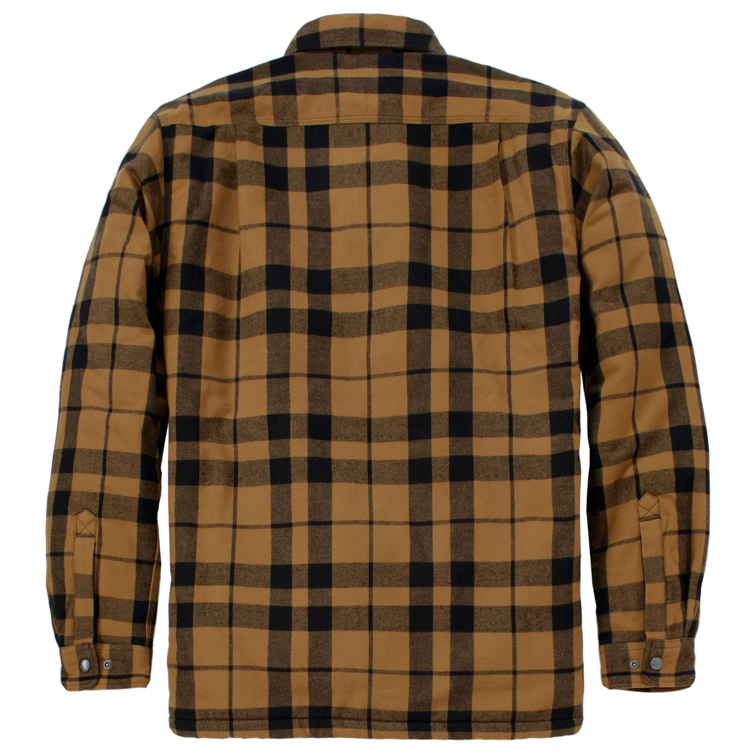 Carhartt 107017 Flannel Sherpa-Lined Skjorte Jakke detalje til broderi