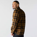 Carhartt 107017 Flannel Sherpa-Lined Skjorte Jakke materiale med firmalogo