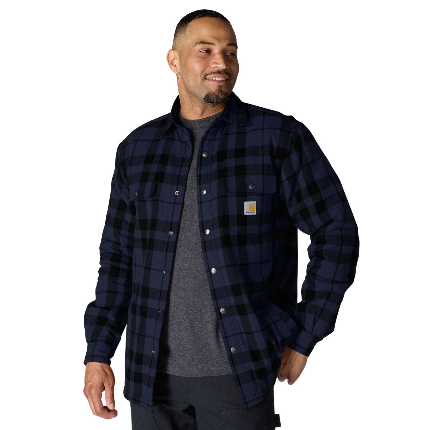 Carhartt 107017 Flannel Sherpa-Lined Skjorte Jakke