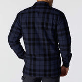 Carhartt 107017 Flannel Sherpa-Lined Skjorte Jakke detalje med firmalogo