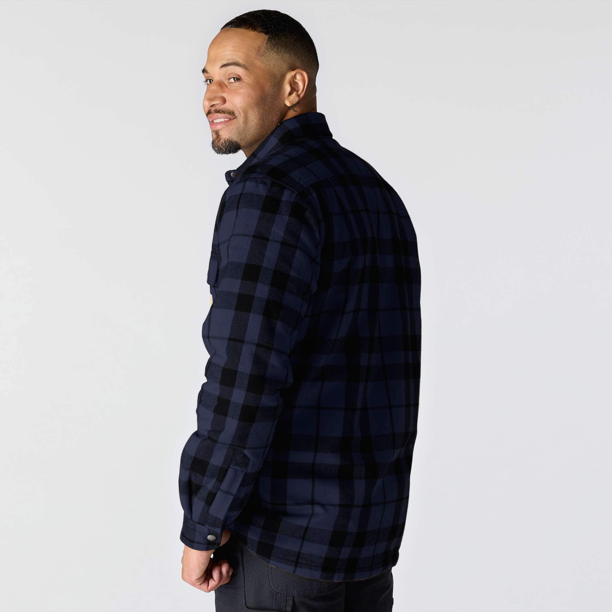 Carhartt 107017 Flannel Sherpa-Lined Skjorte Jakke produktbillede til broderi