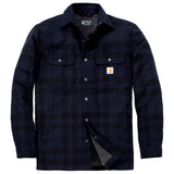 Carhartt 107017 Flannel Sherpa-Lined Skjorte Jakke materiale med logo