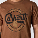 Carhartt 107049 Script Graphic T-Shirt nærbillede med logo