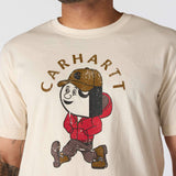 Carhartt 107051 Active Jakke Graphic T-Shirt materiale med firmalogo