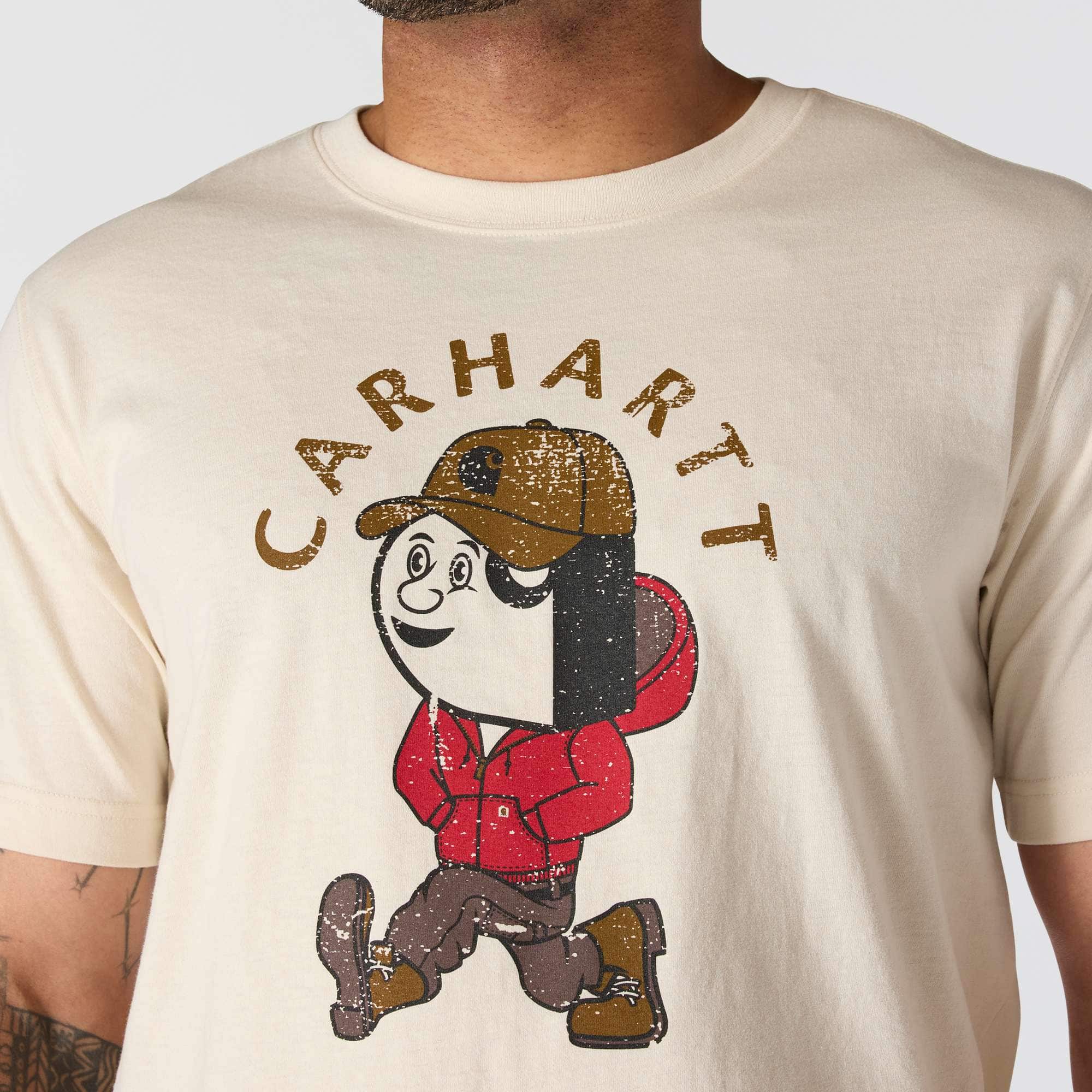 Carhartt 107051 Active Jakke Graphic T-Shirt materiale med firmalogo