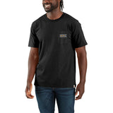 Carhartt 107063 Pocket Script Graphic T-Shirt med tryk eller logo – arbejdstøj og firmatøj