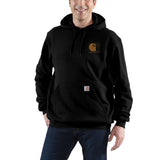 Carhartt 107064 Force™ Logo Sweatshirt produktfoto med tryk