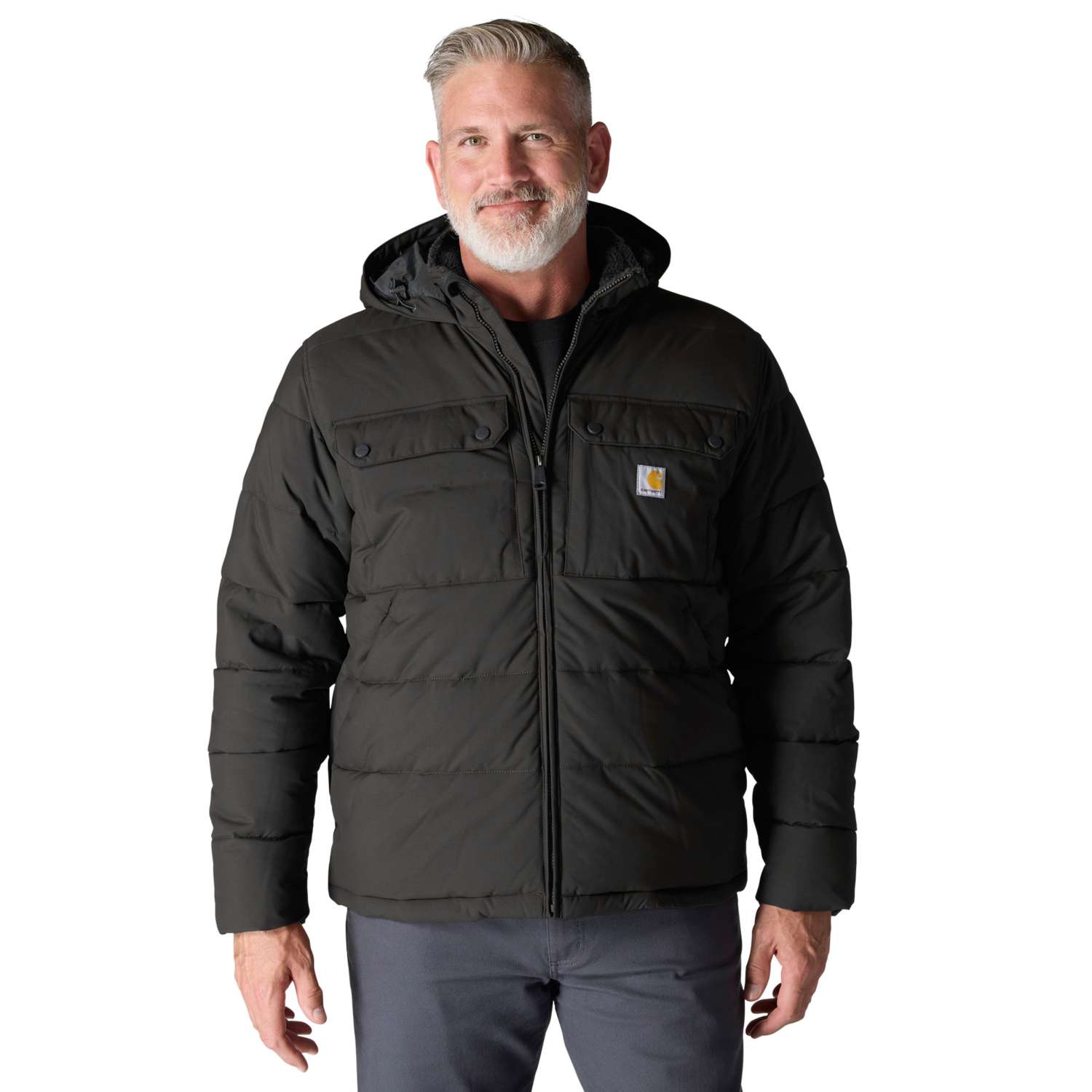 Carhartt 107082 Montana Loose Fit Insulated Jakke med tryk eller logo – arbejdstøj og firmatøj