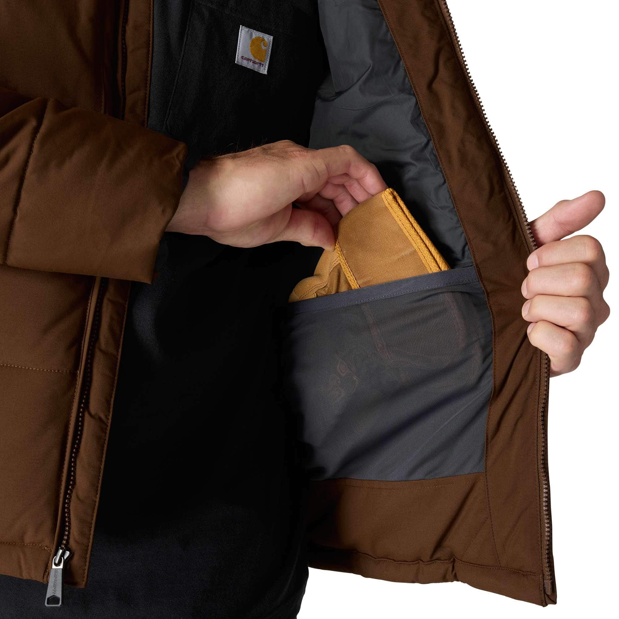 Carhartt 107082 Montana Loose Fit Insulated Jakke materiale med logo