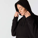 Carhartt 107142 Fleece Hooded Sweatshirt Dame nærbillede med tryk