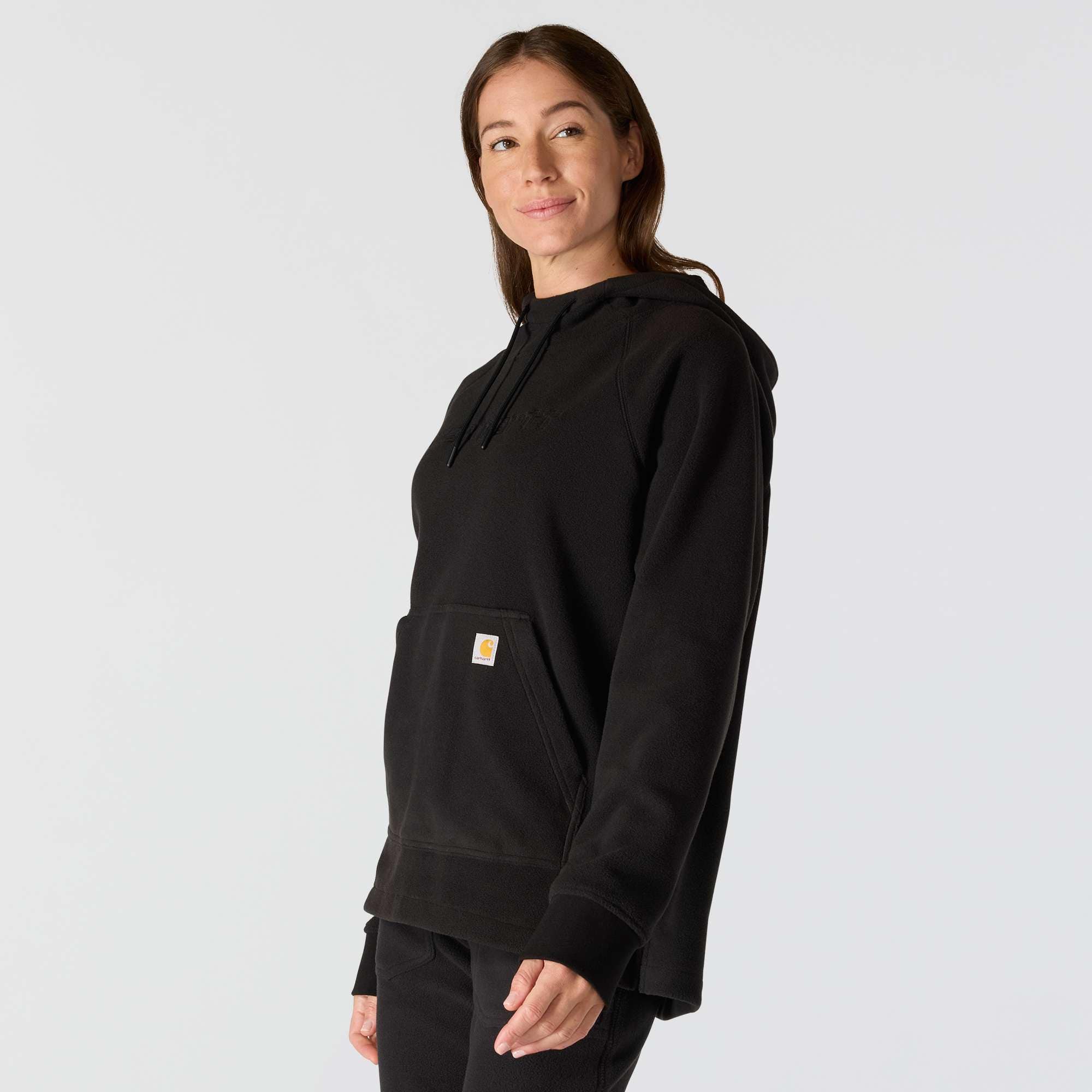 Carhartt 107142 Fleece Hooded Sweatshirt Dame materiale med logo