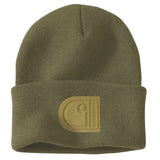 Carhartt 107190 Knit Cuffed C Patch Beanie med tryk eller logo – arbejdstøj og firmatøj