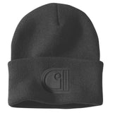 Carhartt 107190 Knit Cuffed C Patch Beanie produktbillede med logo