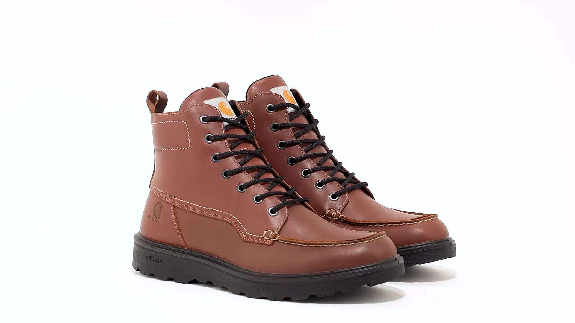 Carhartt 400021 Greenfields 2 Workboot detalje med logo