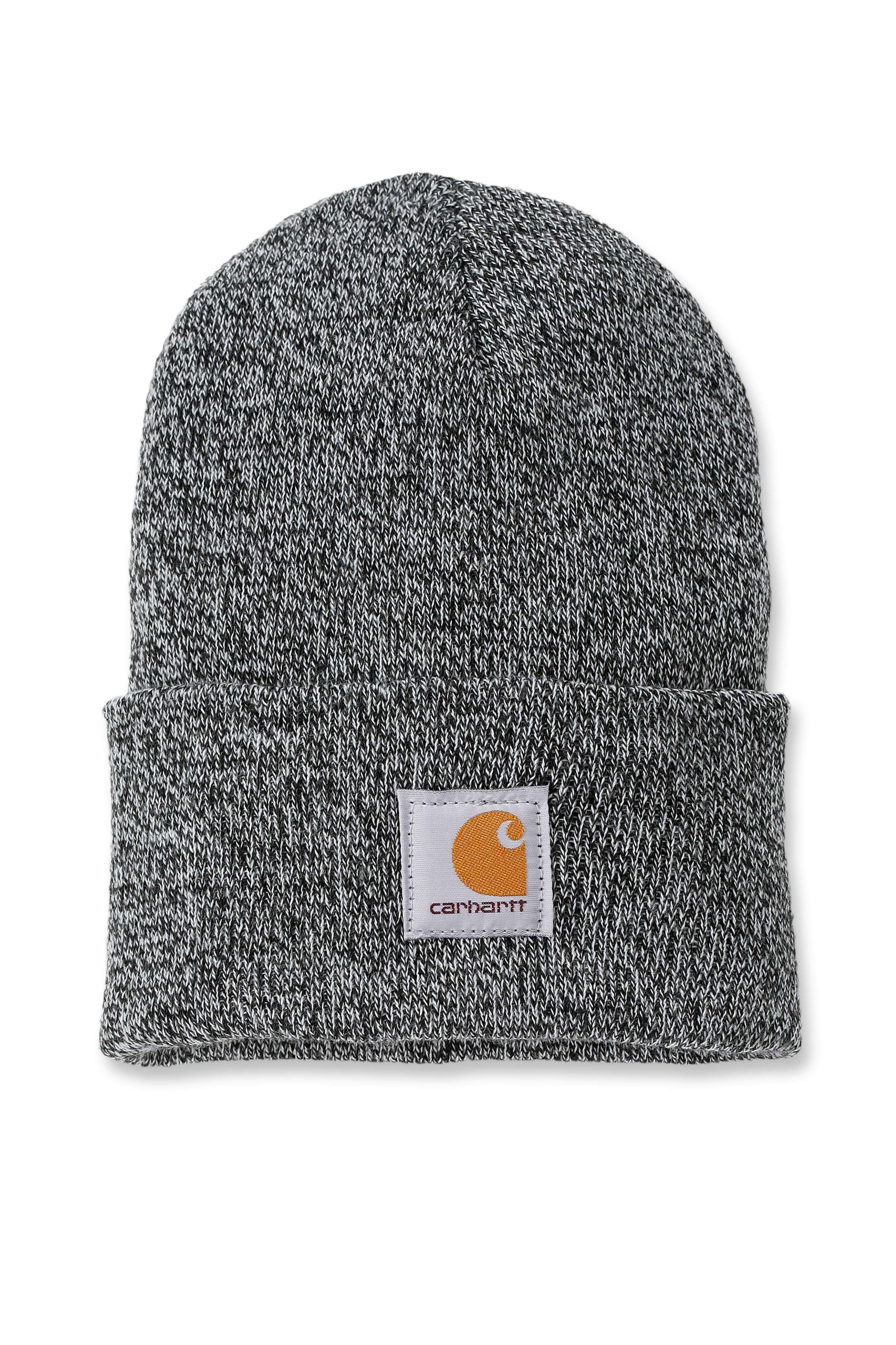 Carhartt A18 Knit Cuffed Beanie produktbillede med logo