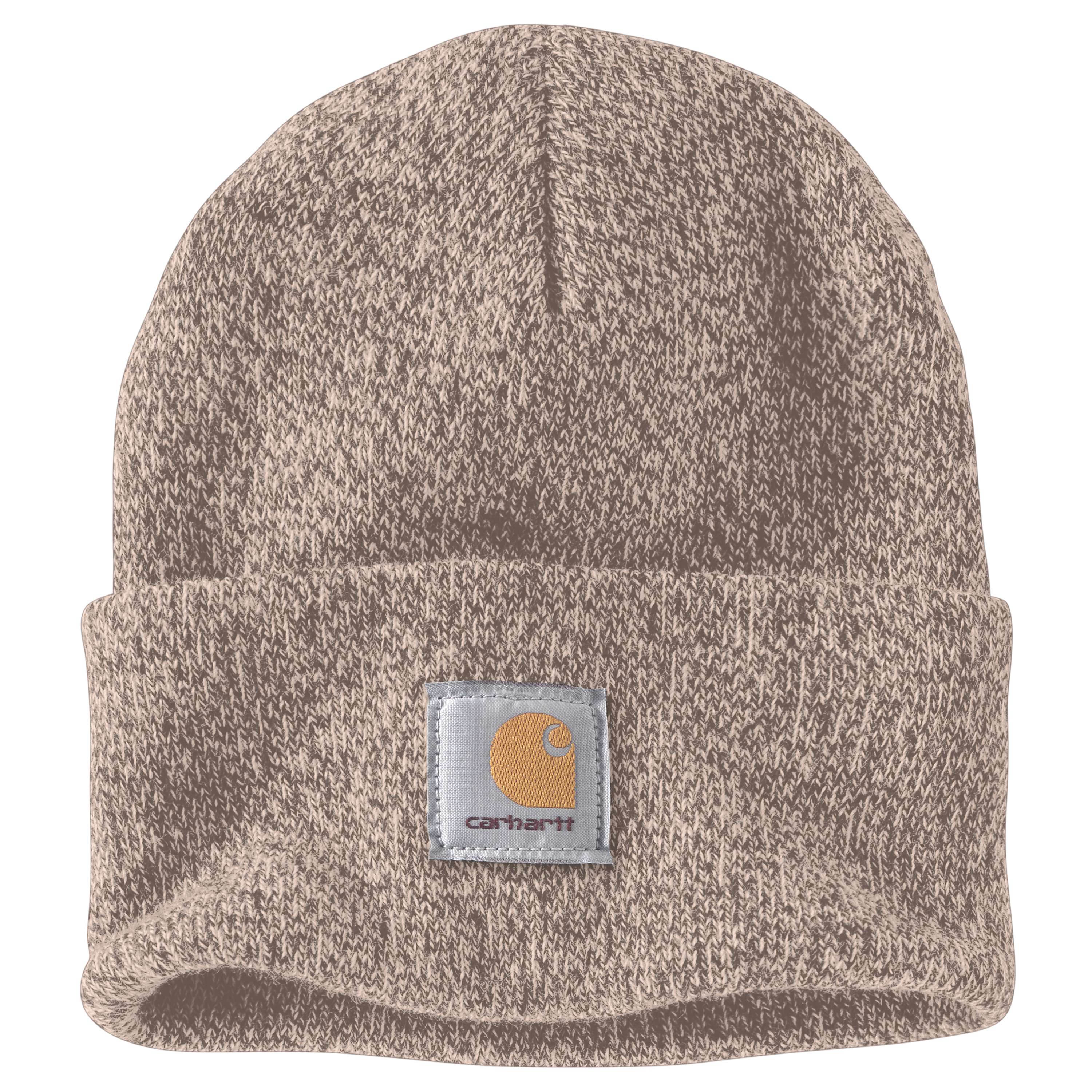Carhartt A18 Knit Cuffed Beanie nærbillede til broderi