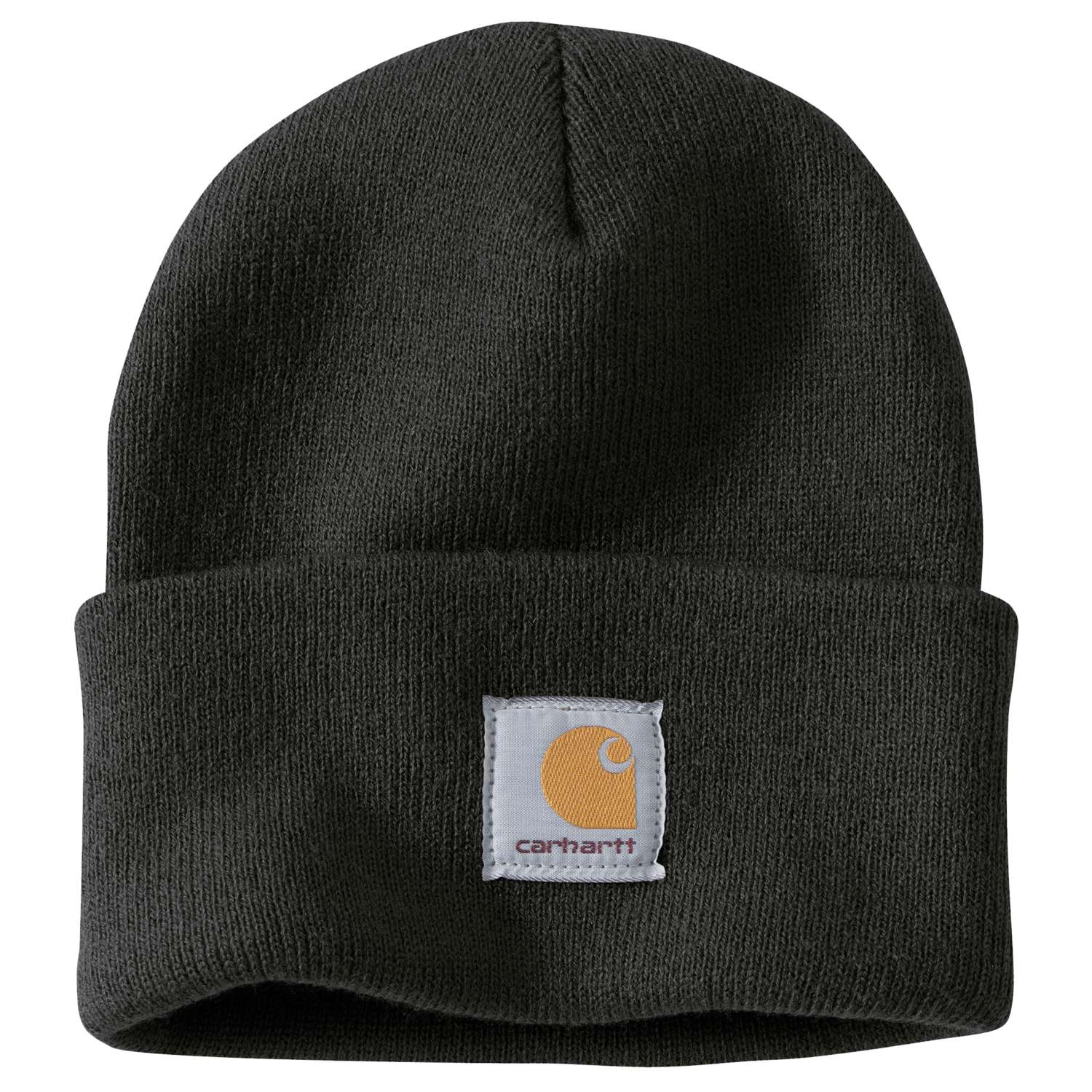 Carhartt A18 Knit Cuffed Beanie produktfoto med tryk