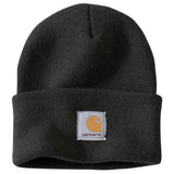 Carhartt A18 Knit Cuffed Beanie detalje til broderi