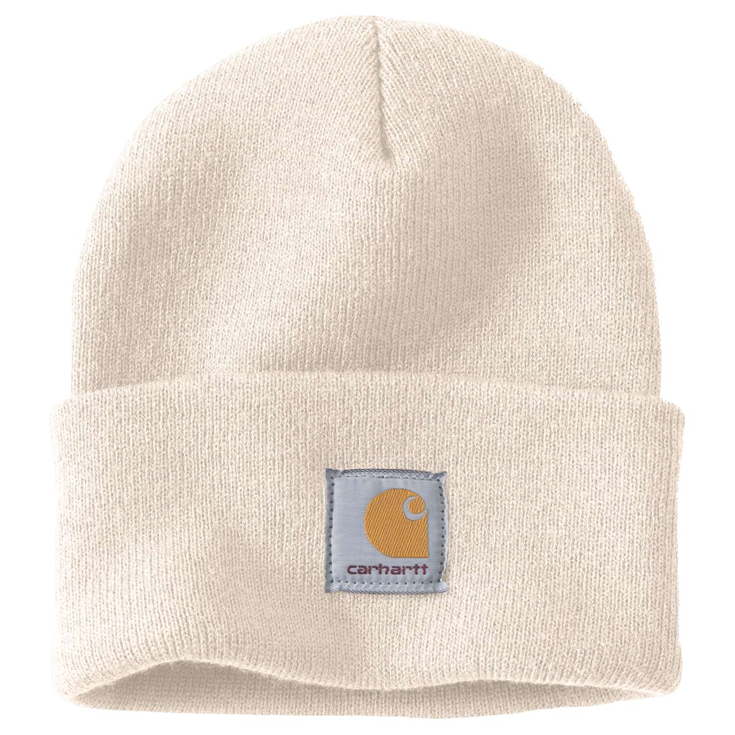 Carhartt A18 Knit Cuffed Beanie produktfoto med firmalogo