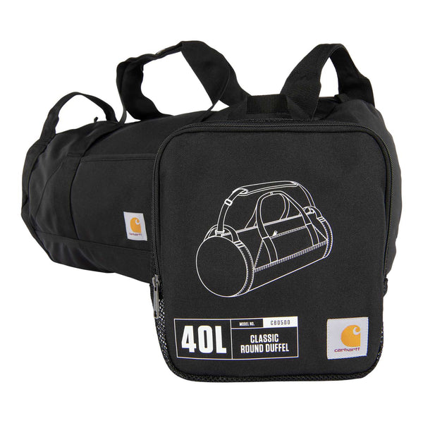 Carhartt B0000500 40L Classic Round Duffel med tryk eller logo – arbejdstøj og firmatøj