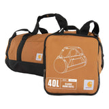 Carhartt B0000500 40L Classic Round Duffel detalje med firmalogo