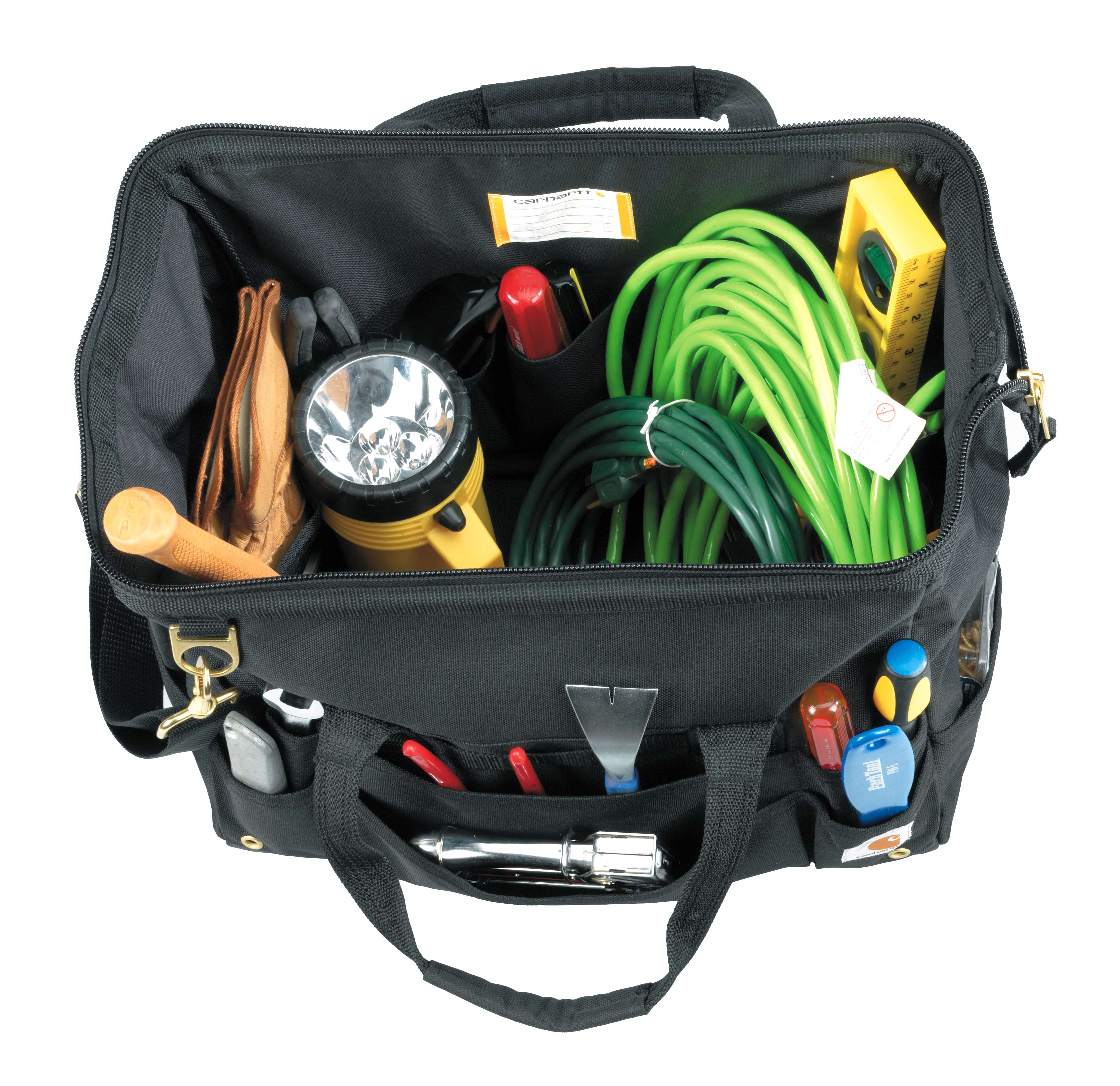 Carhartt B0000518 16-Inch 30 Pocket Tool Bag detalje til broderi
