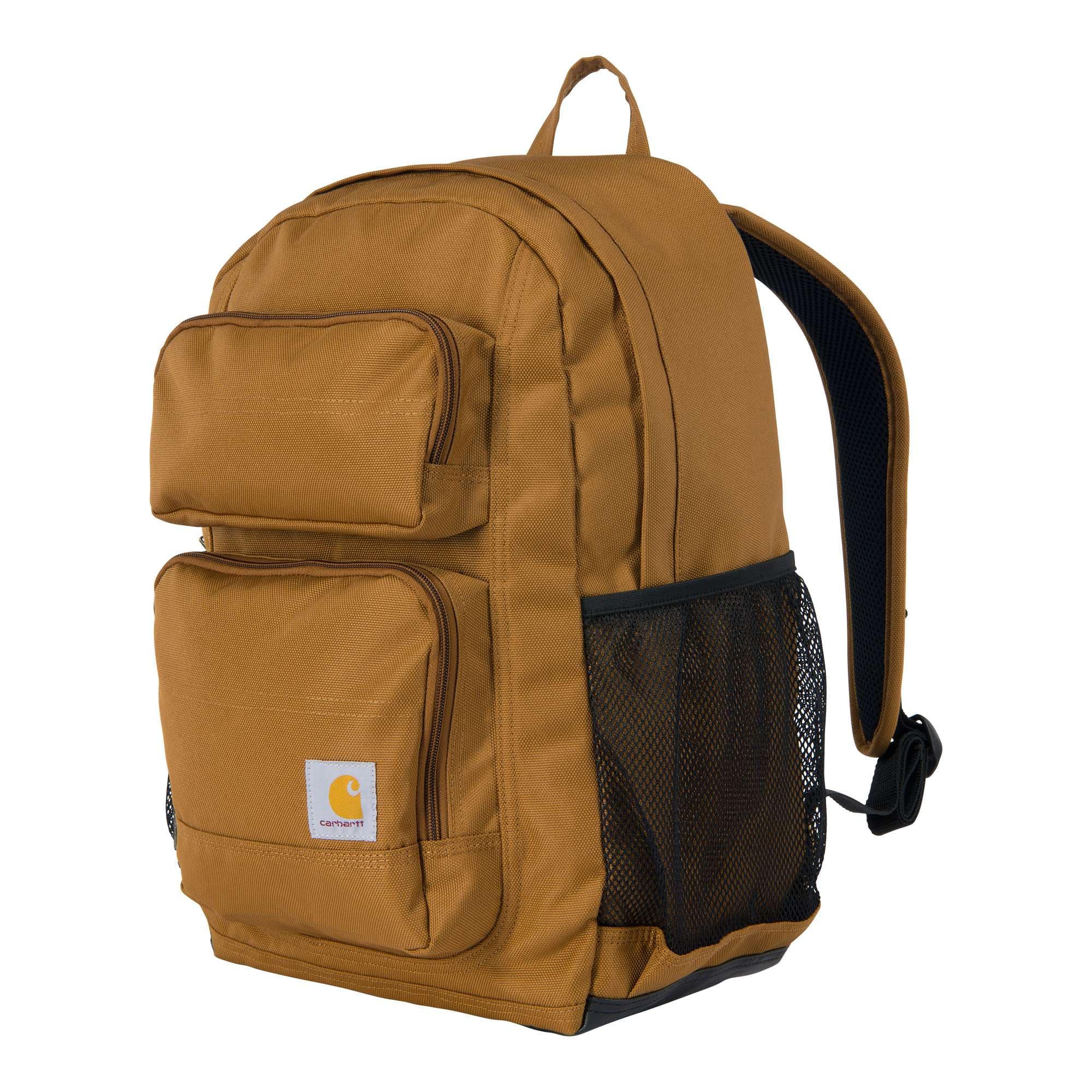 Carhartt B0000532 27L Single-Compartment Backpack nærbillede med tryk