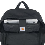 Carhartt B0000533 23L Single-Compartment Backpack nærbillede med logo