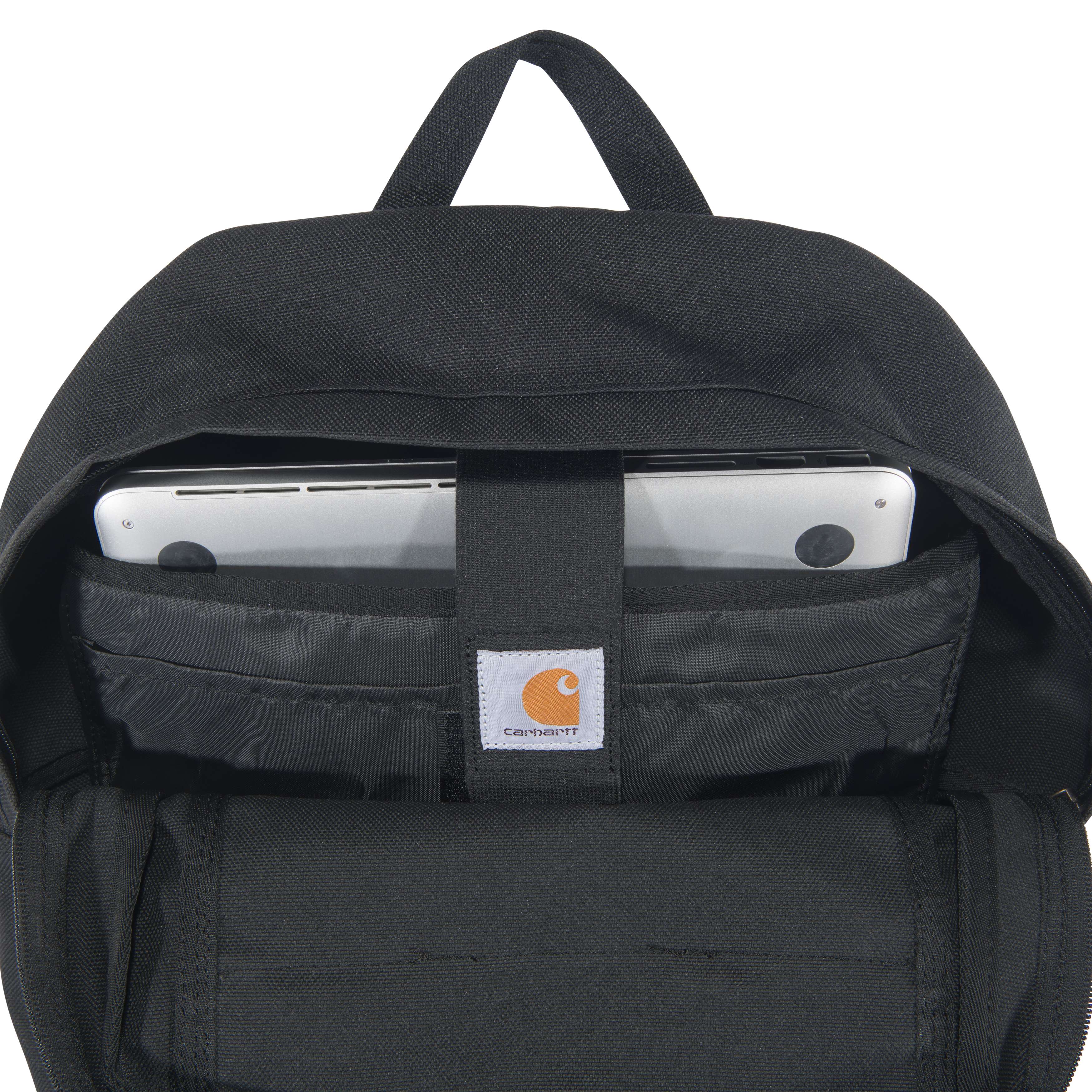 Carhartt B0000533 23L Single-Compartment Backpack nærbillede med logo