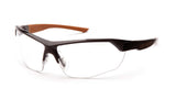 Carhartt Egb11Dt Half Ratcheting Temple Safety Glasses produktbillede med logo