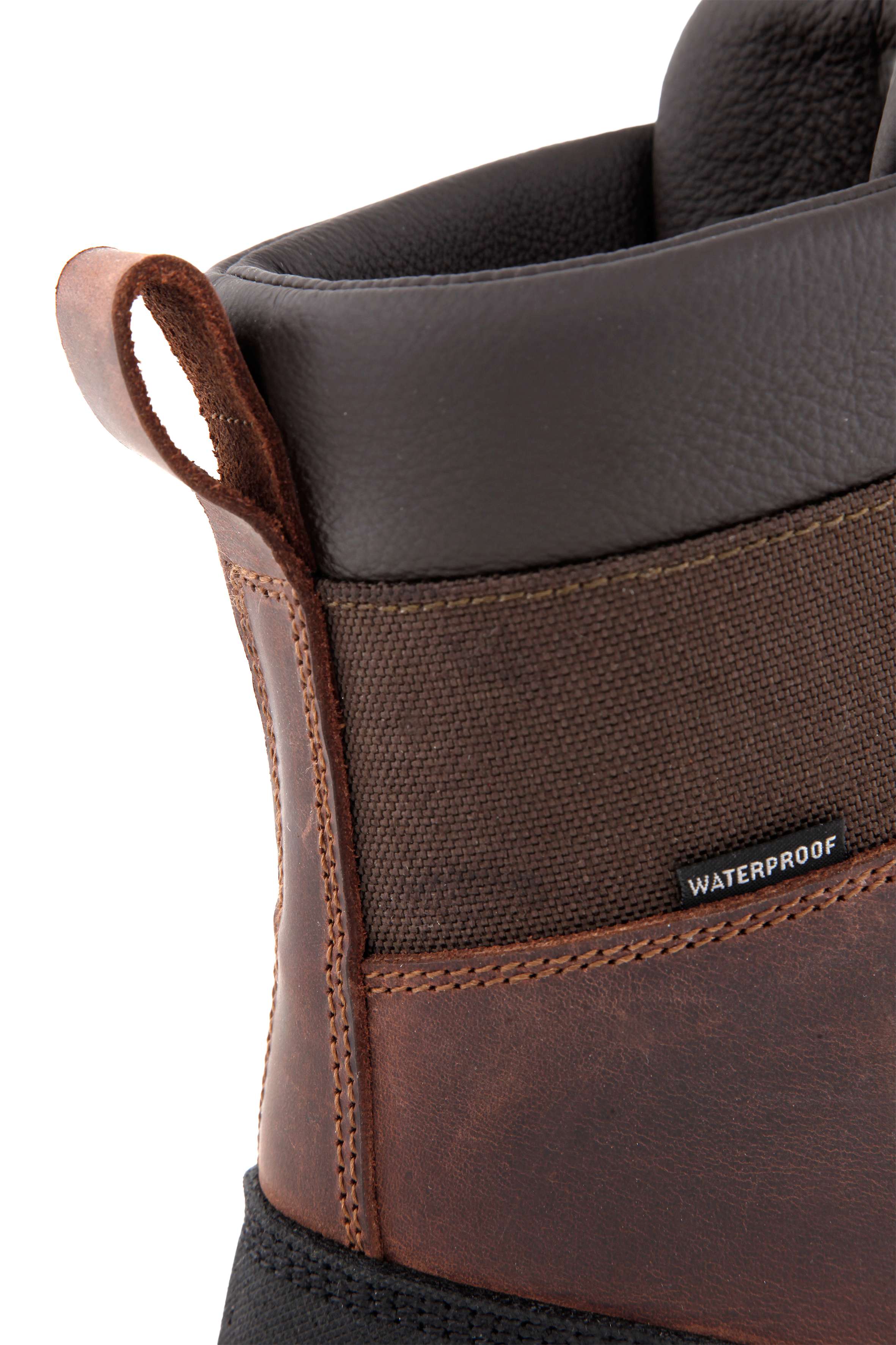 Carhartt F702905 Men’S Detroit Rugged Flex Waterproof Insulated S3 High Work Boot nærbillede til broderi