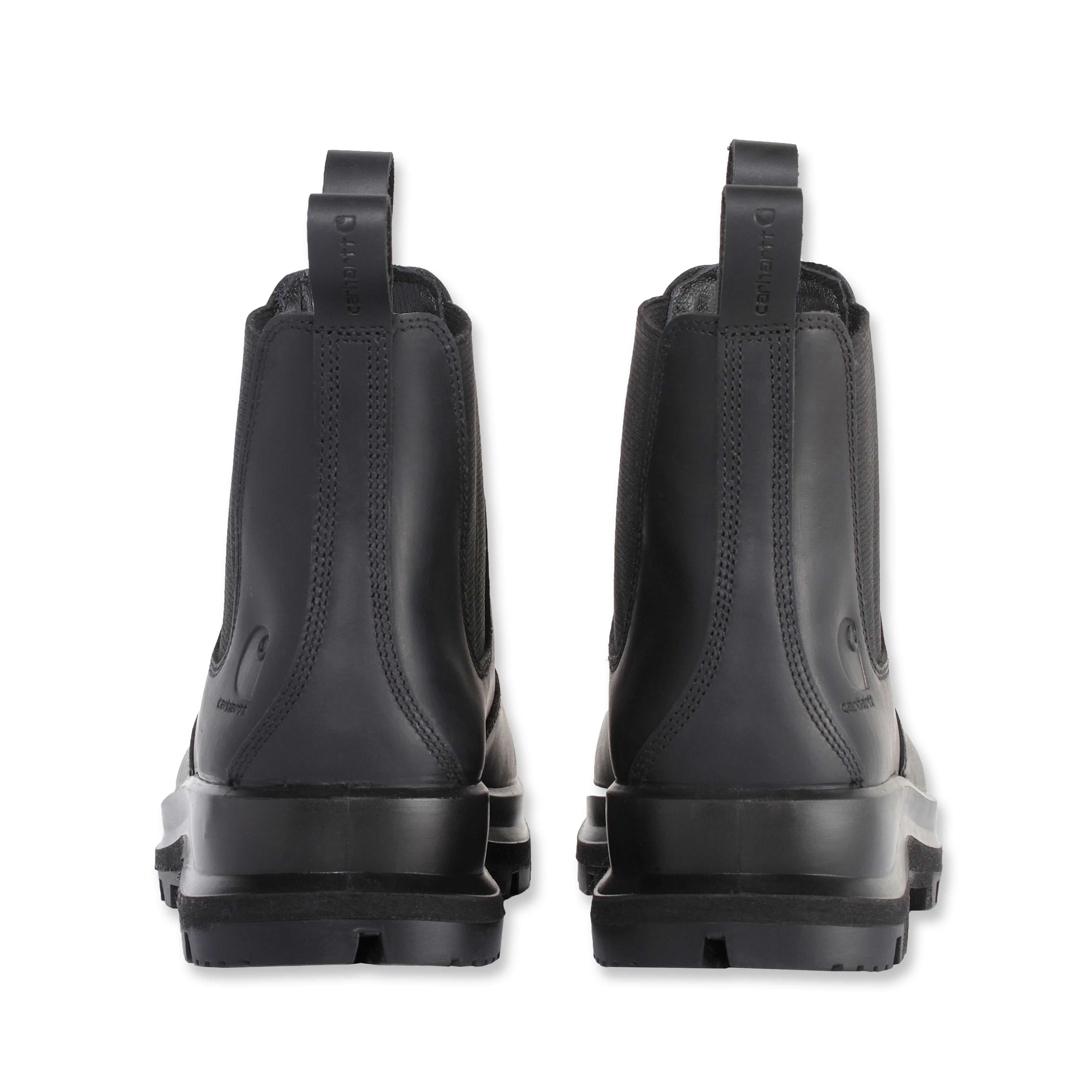 Carhartt F702919 Carter Chelsea Boot detalje med firmalogo