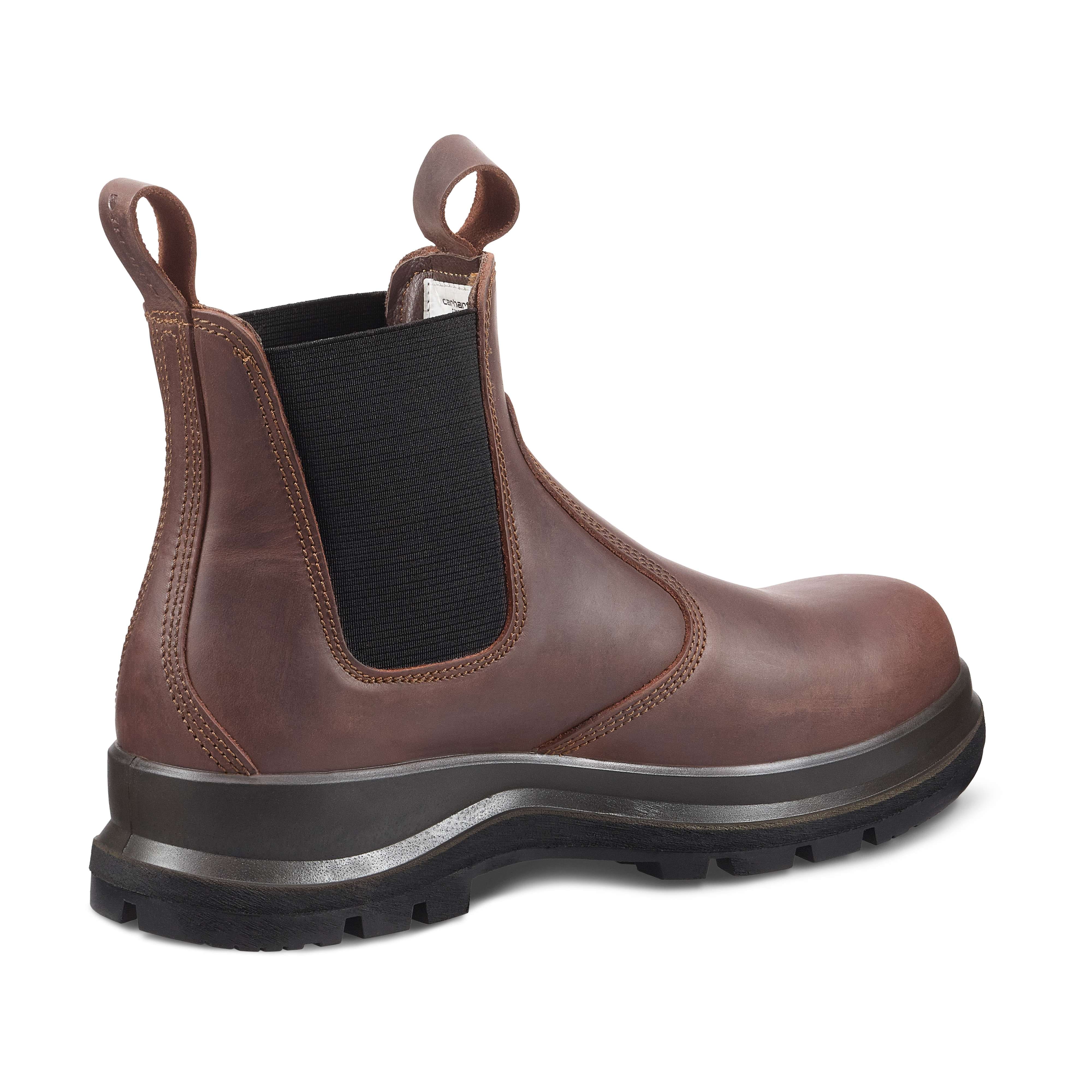 Carhartt F702919 Carter Chelsea Boot detalje med logo