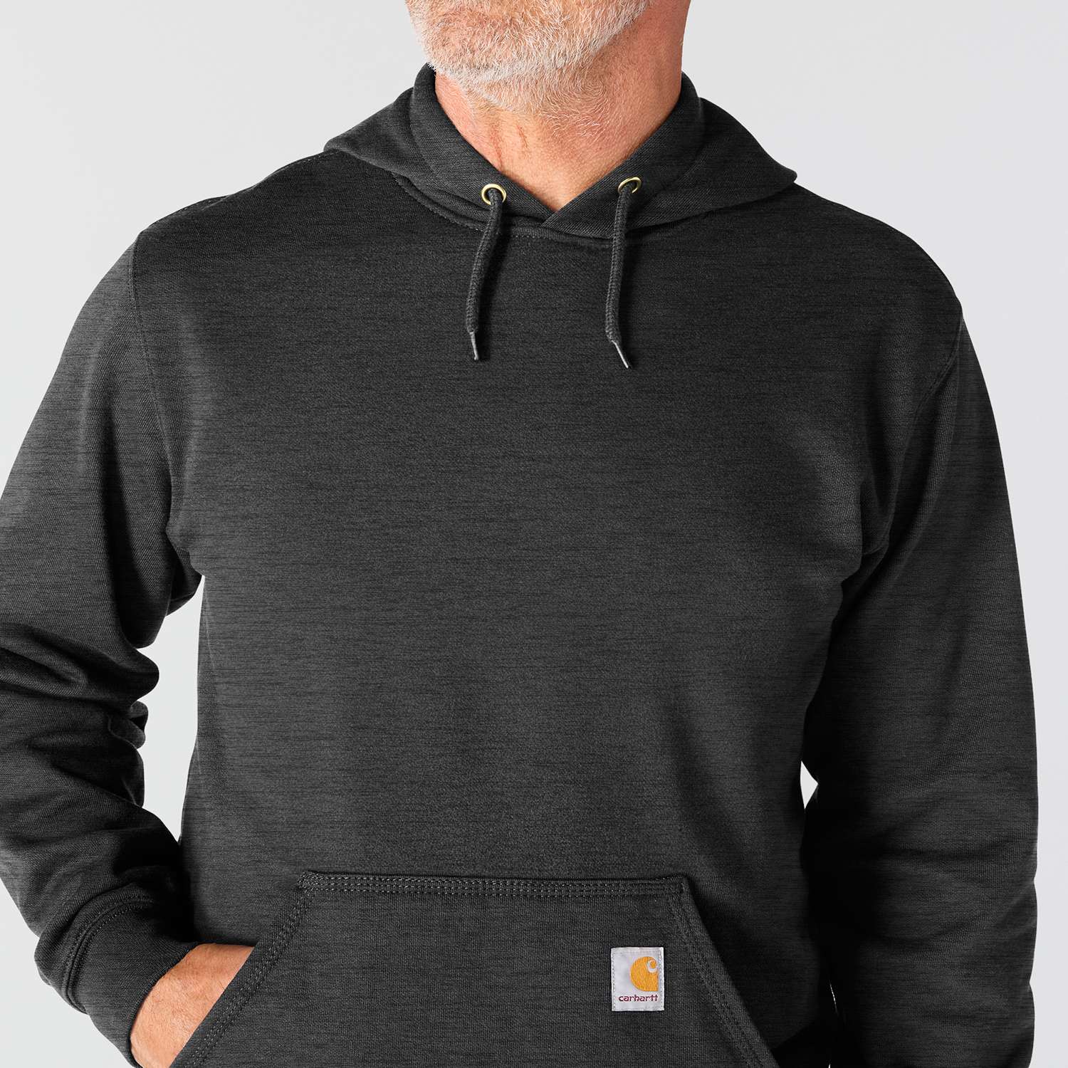 Carhartt K121 Marquette Sweatshirt nærbillede med logo