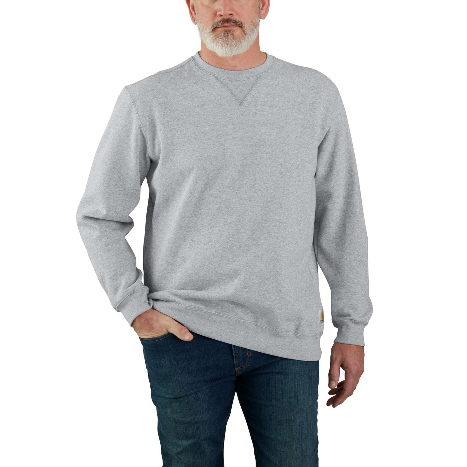 Carhartt K124 Midweight Crewneck Sweatshirt produktbillede til broderi