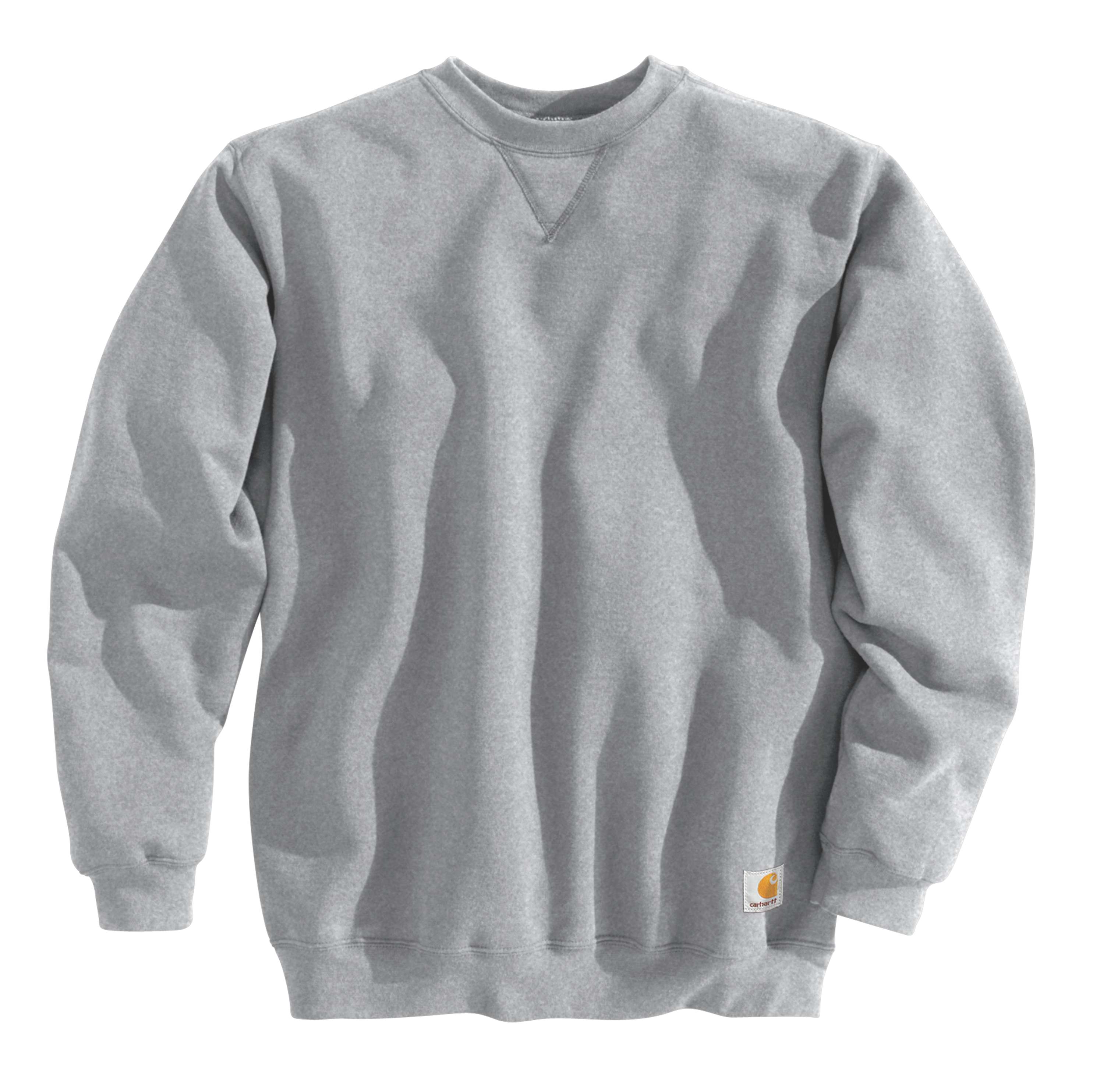 Carhartt K124 Midweight Crewneck Sweatshirt detalje med logo