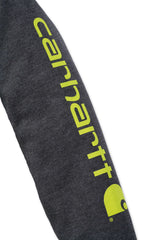 Carhartt K288 Iconic K288 Logo Sweatshirt detalje til broderi