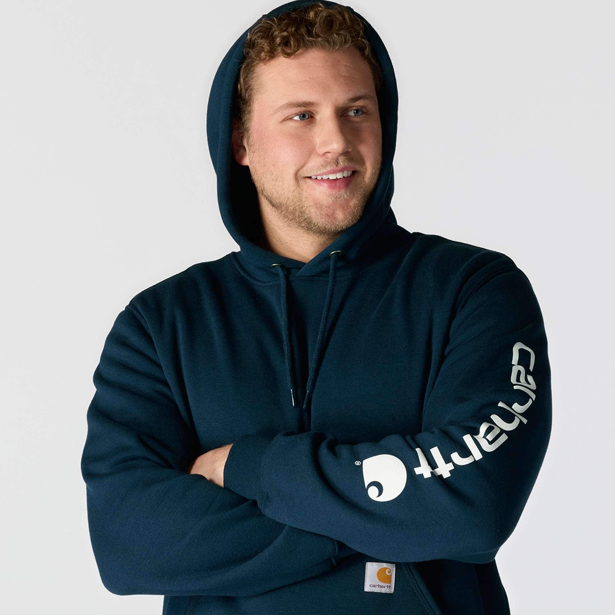 Carhartt K288 Iconic K288 Logo Sweatshirt detalje med firmalogo