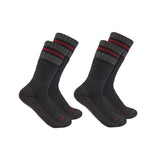 Carhartt Sb7742M Synthetic-Wool Blend Boot Sock 2 Pack med tryk eller logo – arbejdstøj og firmatøj