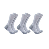 Carhartt Sc6203M Midweight Cotton Blend Crew Sock 3 Pair produktbillede med logo