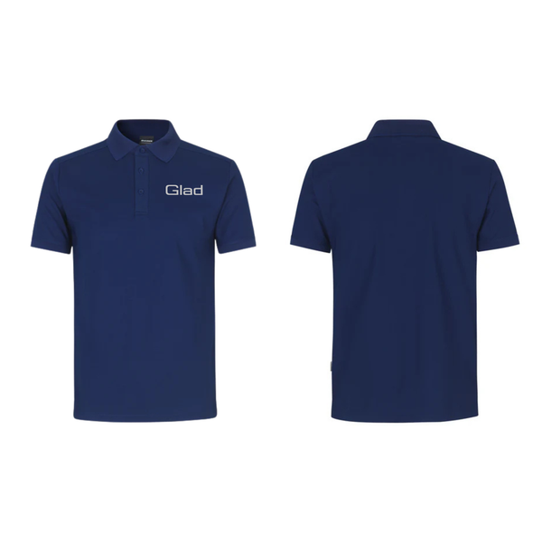 PEER GLADS ID G21006 GEYSER polo shirt | functional, navy m. broderet brystlogo