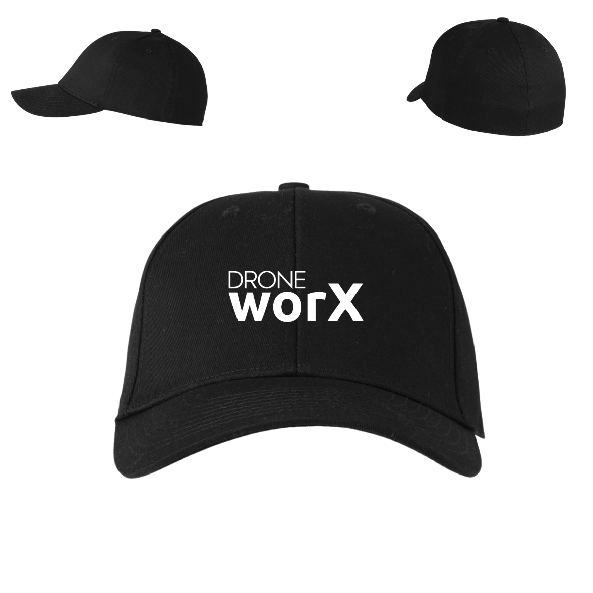 DroneWorX ID 0068 Cap stretch m/broderet logo
