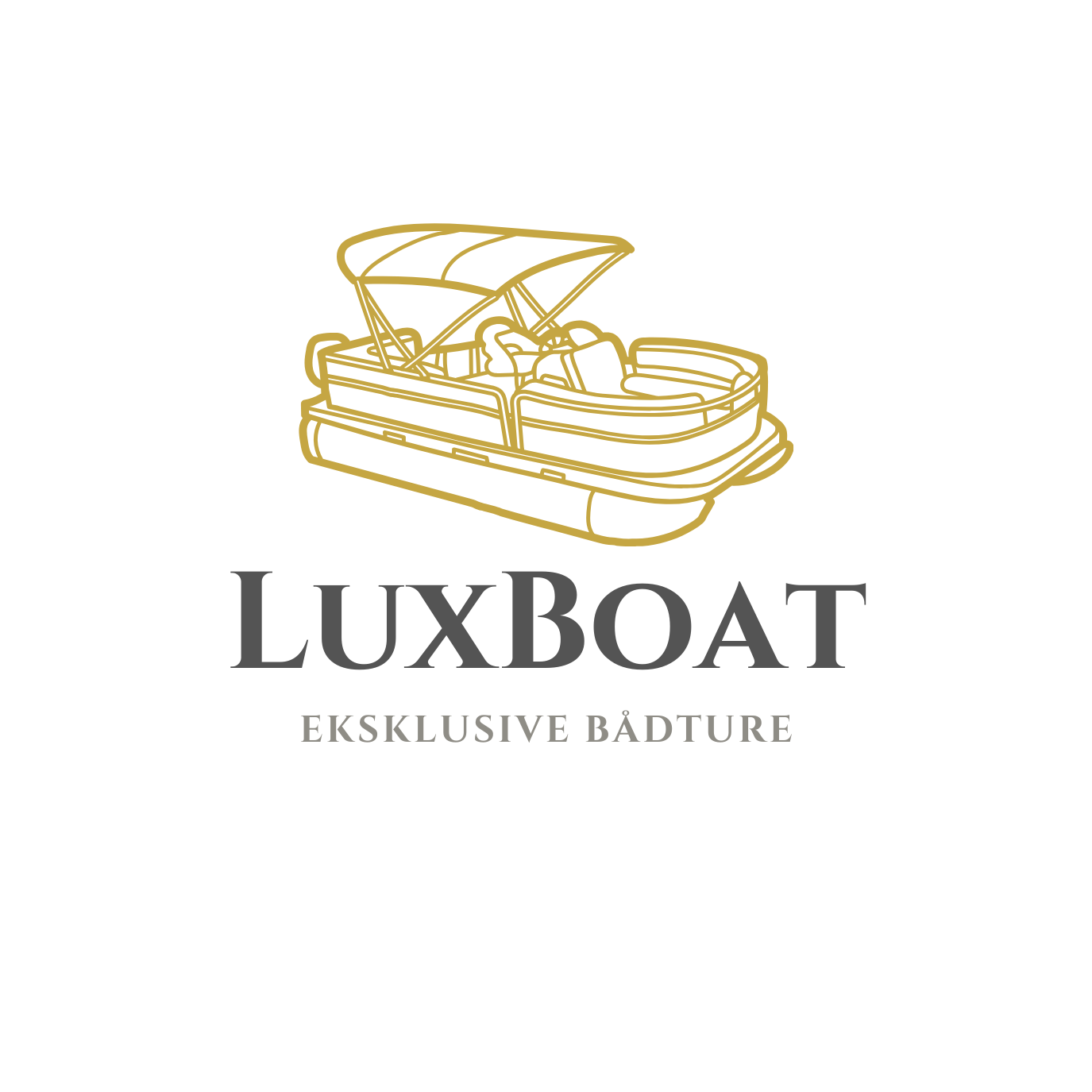 LuxBoat logo  - 280x180 - 928443, Gul & Mørkegrå