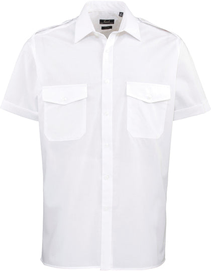 Premier PW212 Pilot Shirt Short Sleeve