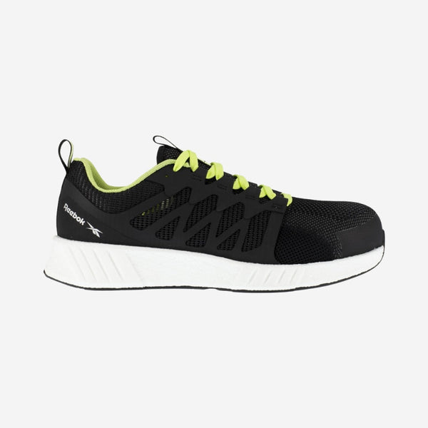 Reebok Ib1073S1P Fusion Flexweave Black Lime White Sport S1P/Esd med tryk eller logo – arbejdstøj og firmatøj