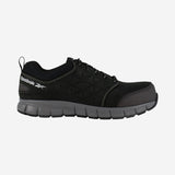 Reebok Ib1036 Black Leather Oxford - 1S3 med tryk eller logo – arbejdstøj og firmatøj